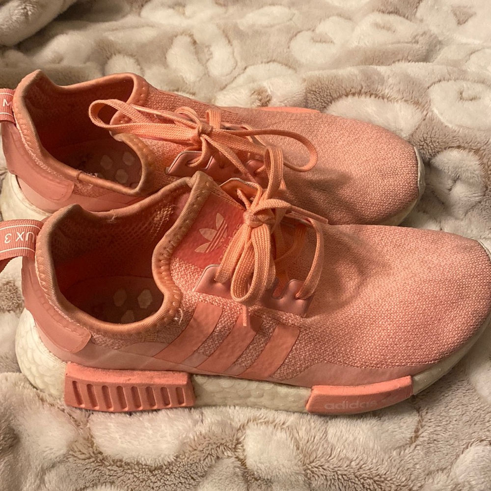 Pink adidas nmd shoes